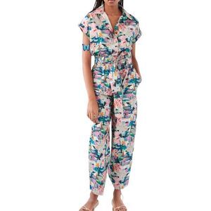 Chufy Green Floral Nama Organic Cotton Jumpsuit New With Tag Size Medium